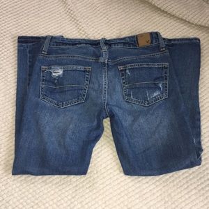 American Eagle Slouchy Distressed Jeans